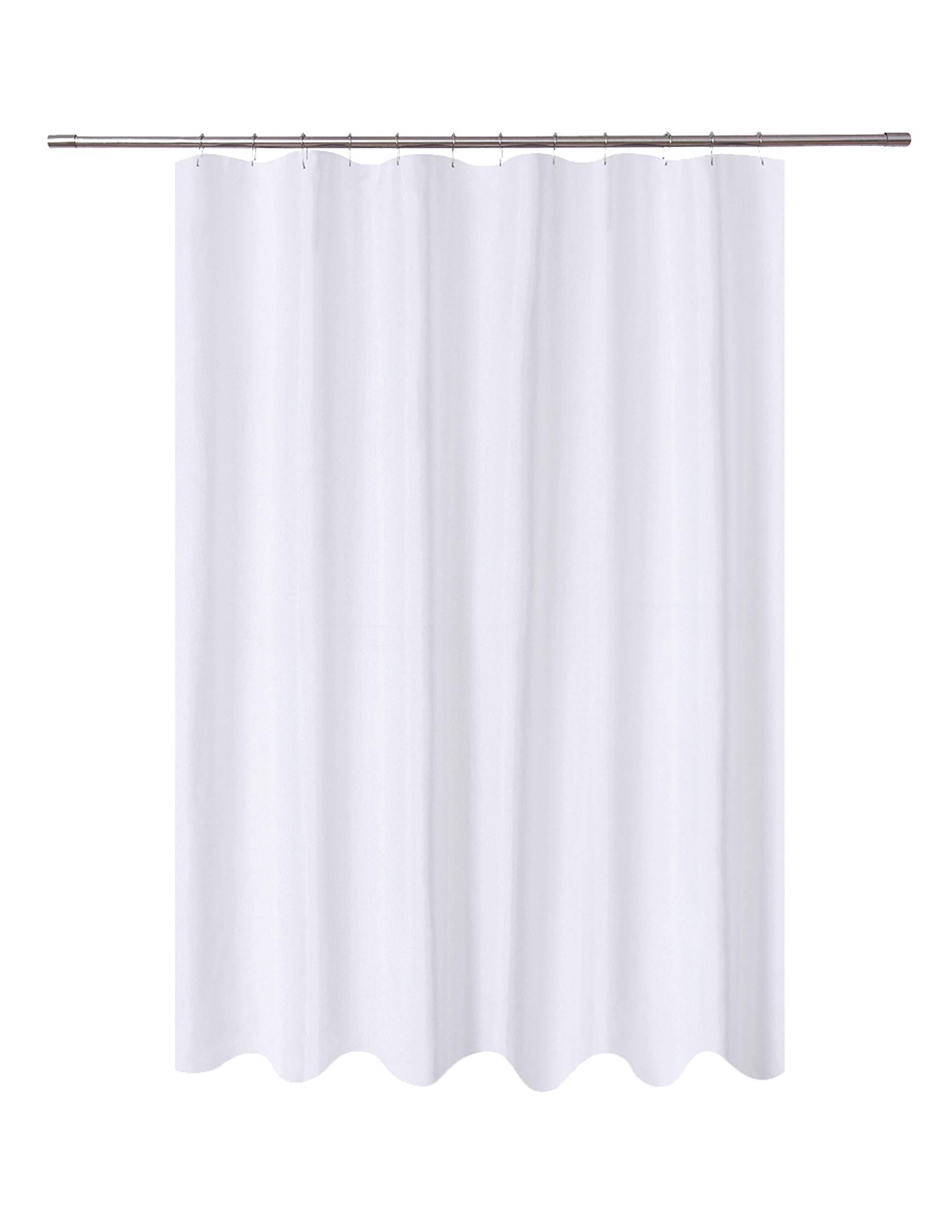 New White Fabric Shower Curtain 72x75 Inch Extra Long Liner New White Fabric Shower Curtain 72x75 Inch Extra Long Liner